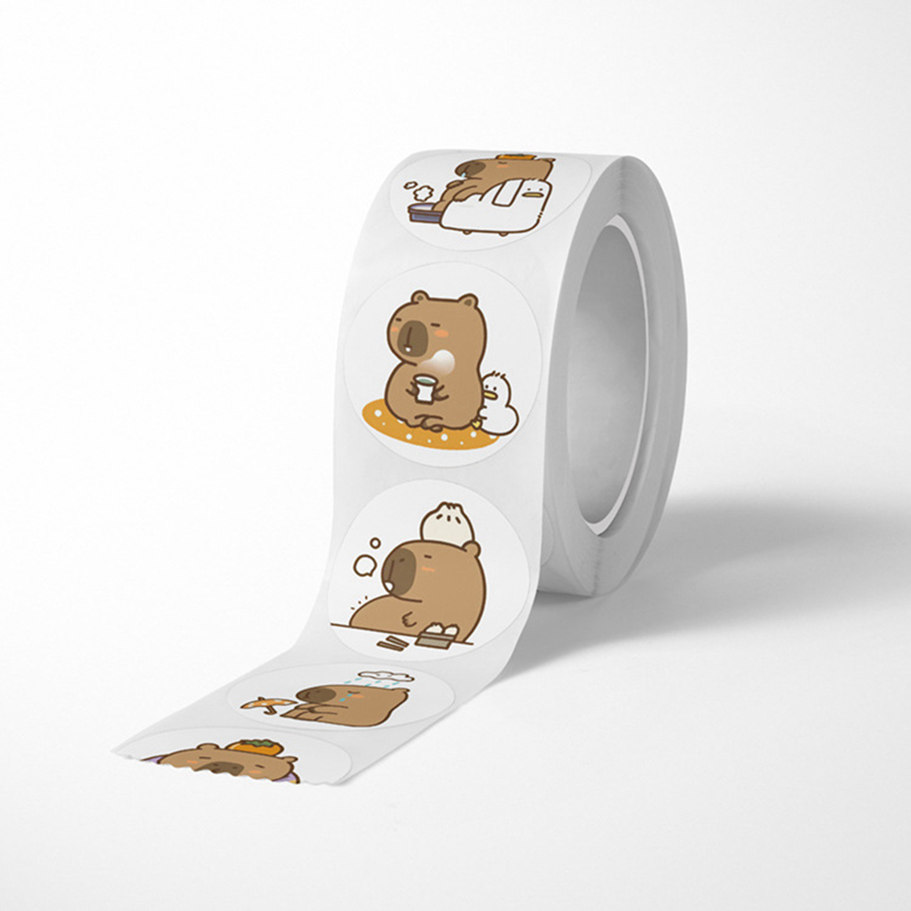 Phone Accessories Aesthetic - 500Pcs Per Roll Cute Capybara Waterproof