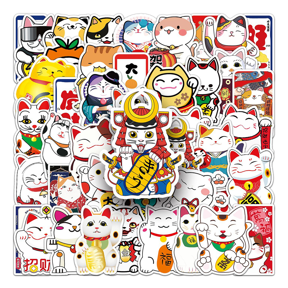 Phone Accessories Aesthetic - 10/30/50pcs Kawaii Maneki Neko Luck Cartoon