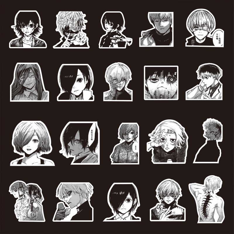 70pcs Black White Hot Anime To - Phone Accessories Tokyo recension och pris