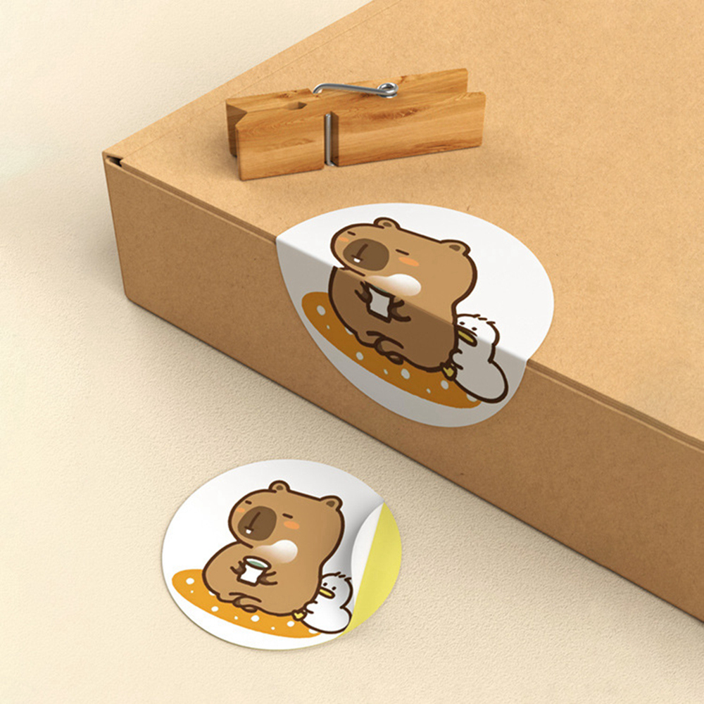 500Pcs Per Roll Cute Capybara  - Phone Accessories Aesthetic recension och pris