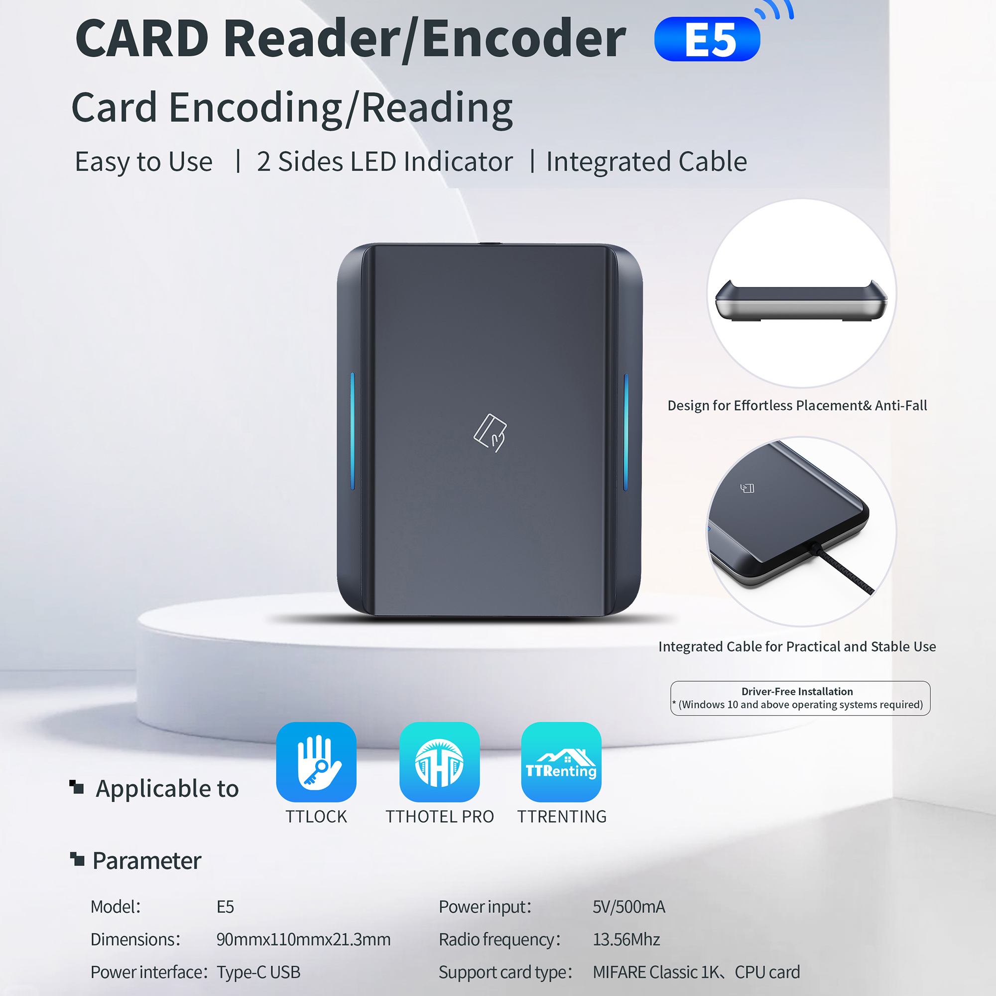 E5 Tthotel Card Encoder NFC 13 - Nfc Card Reader recension och pris