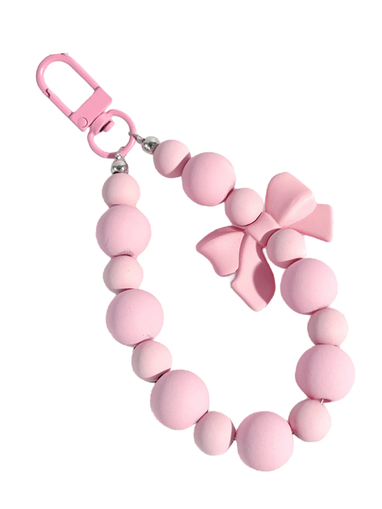 1pc Pink Pearl Bow Keychain Mo - Phone Accessories For Teen Girls recension och pris