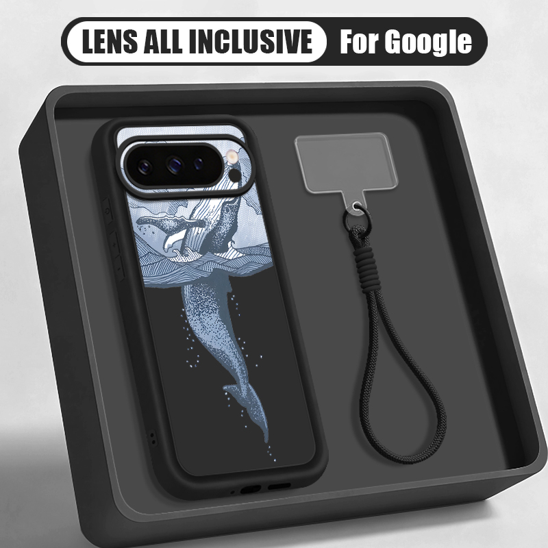 Humpback Whale Print Wrist Str - Lanyard Phone Strap recension och pris