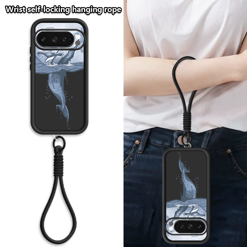 Humpback Whale Print Wrist Str - Lanyard Phone Strap recension och pris