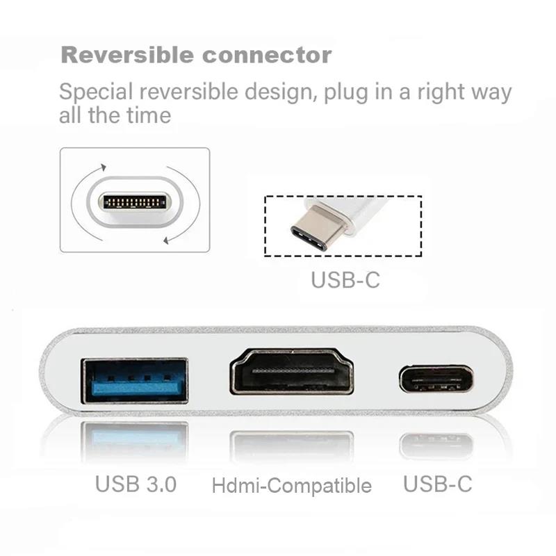 USB-C To HDMI-compatible 3 In  - Hdmi Phone Adapter recension och pris