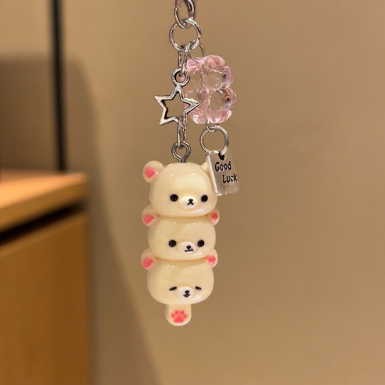 Cute Kawaii 3D Bear Phone Char - Phone Accessories For Teen Girls recension och pris