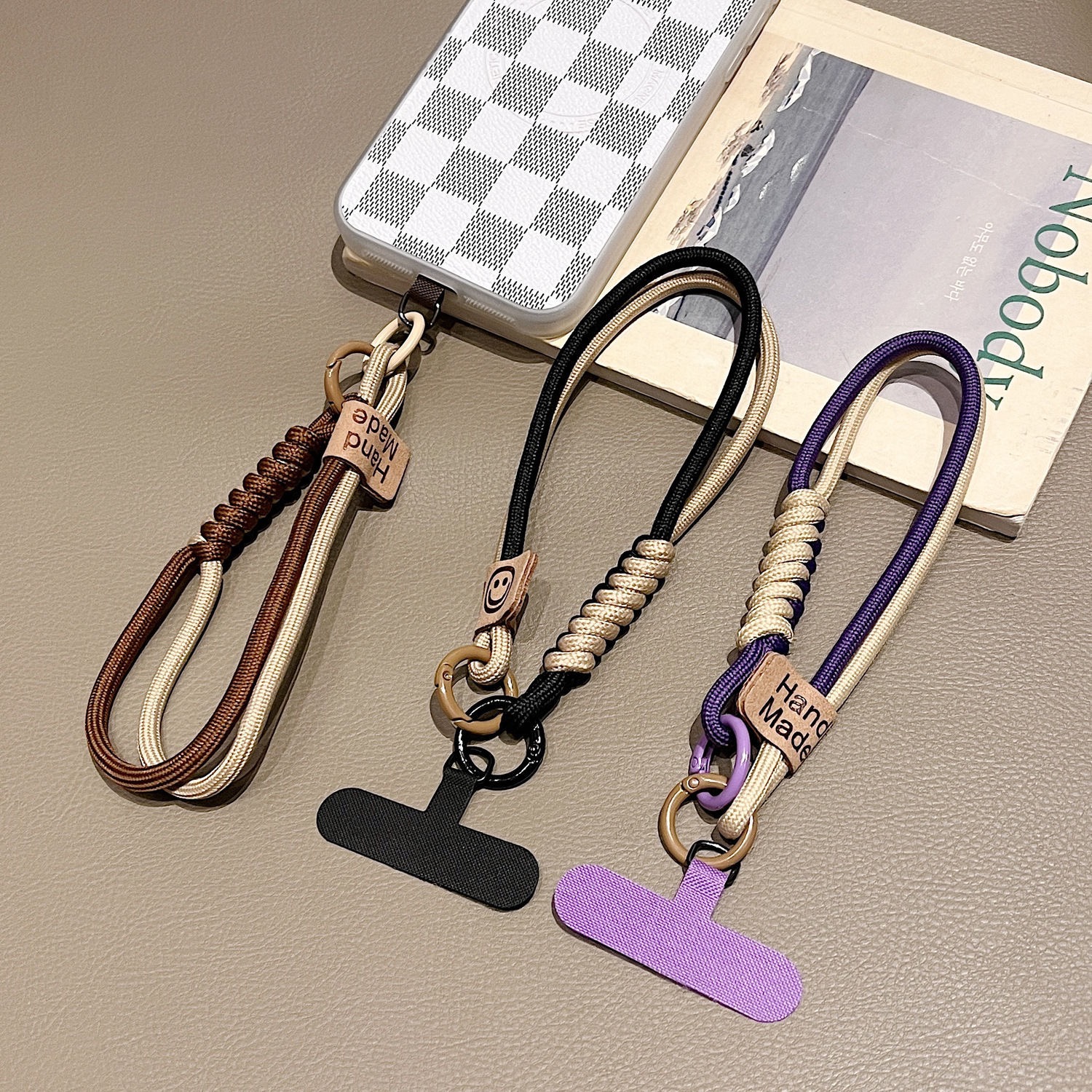 1Pc Random Color Woven Wrist P - Lanyard Phone Strap recension och pris