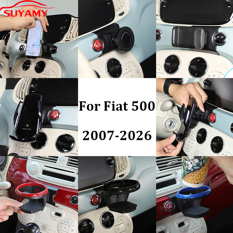 For Fiat 500 2007-2026 Center  - Phone Accessories Under 500 recension och pris