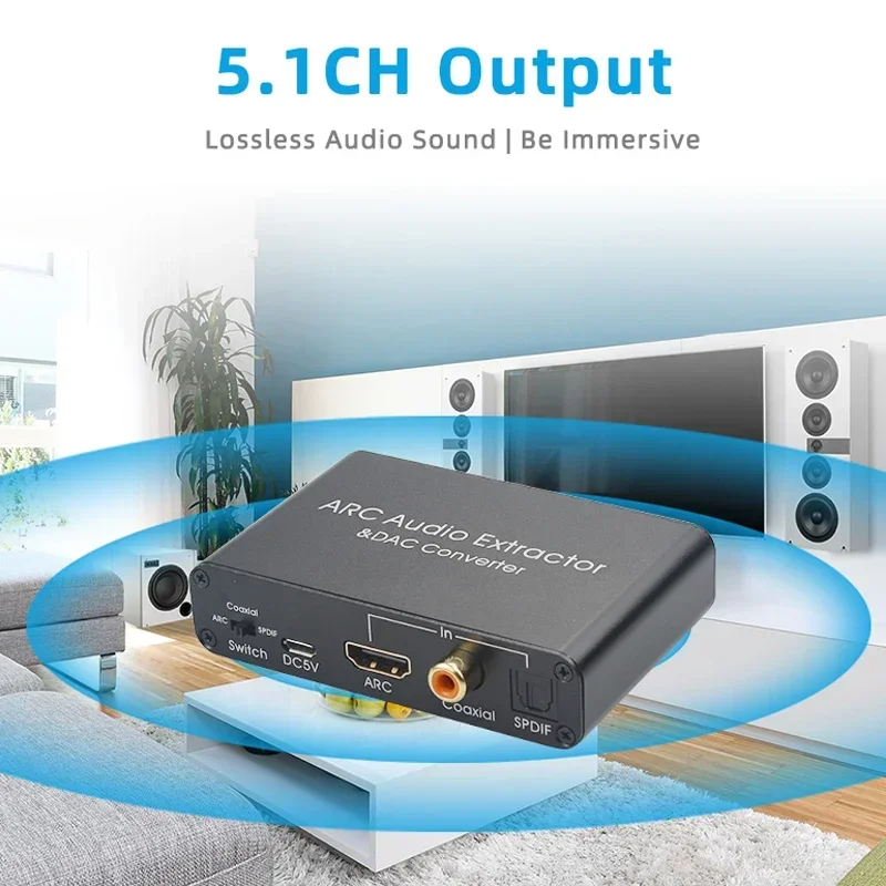 ARC Audio Adapter HDMI-compati - Hdmi Phone Adapter recension och pris