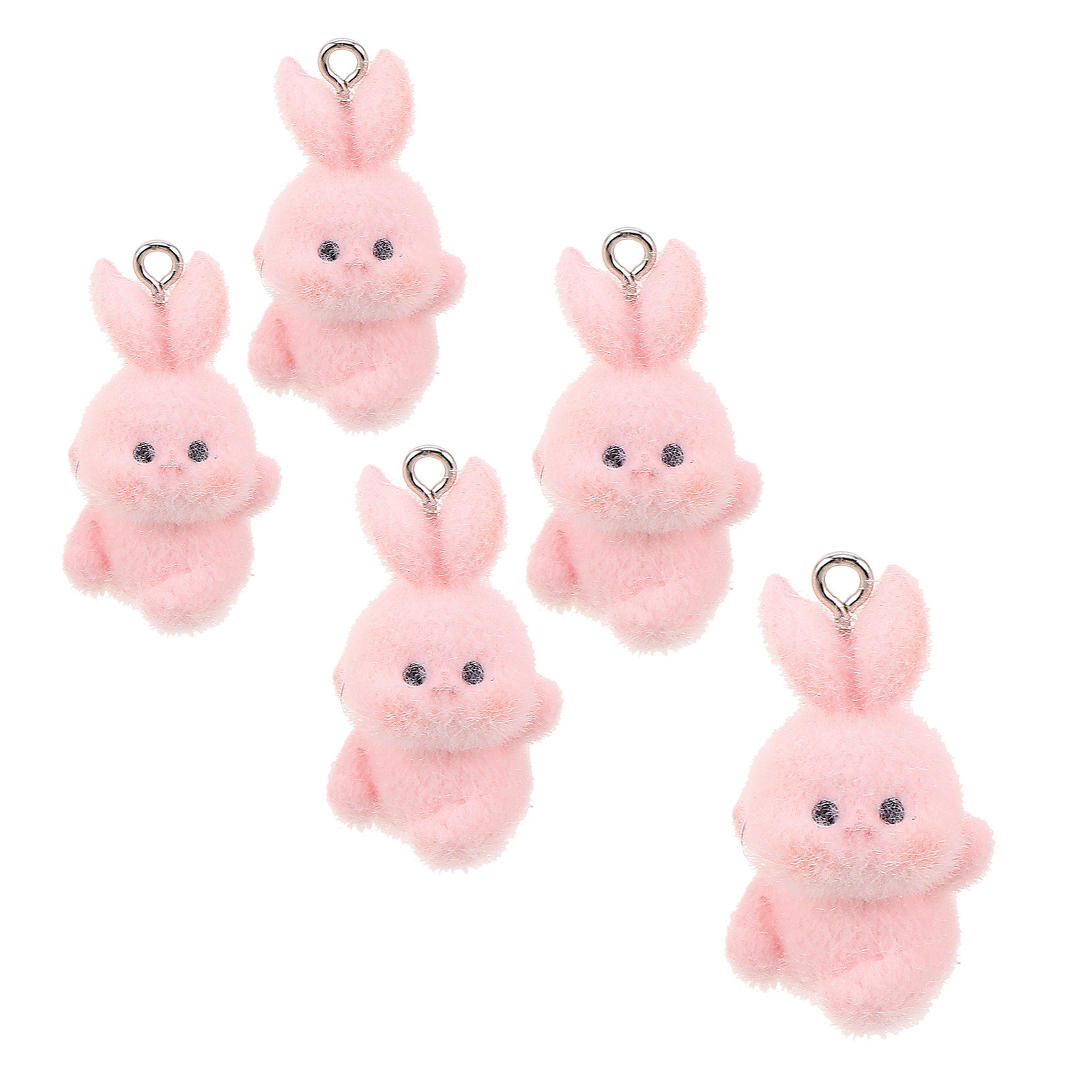 5Pcs Cartoon Rabbit Flocking B - Phone Accessories For Teen Girls recension och pris