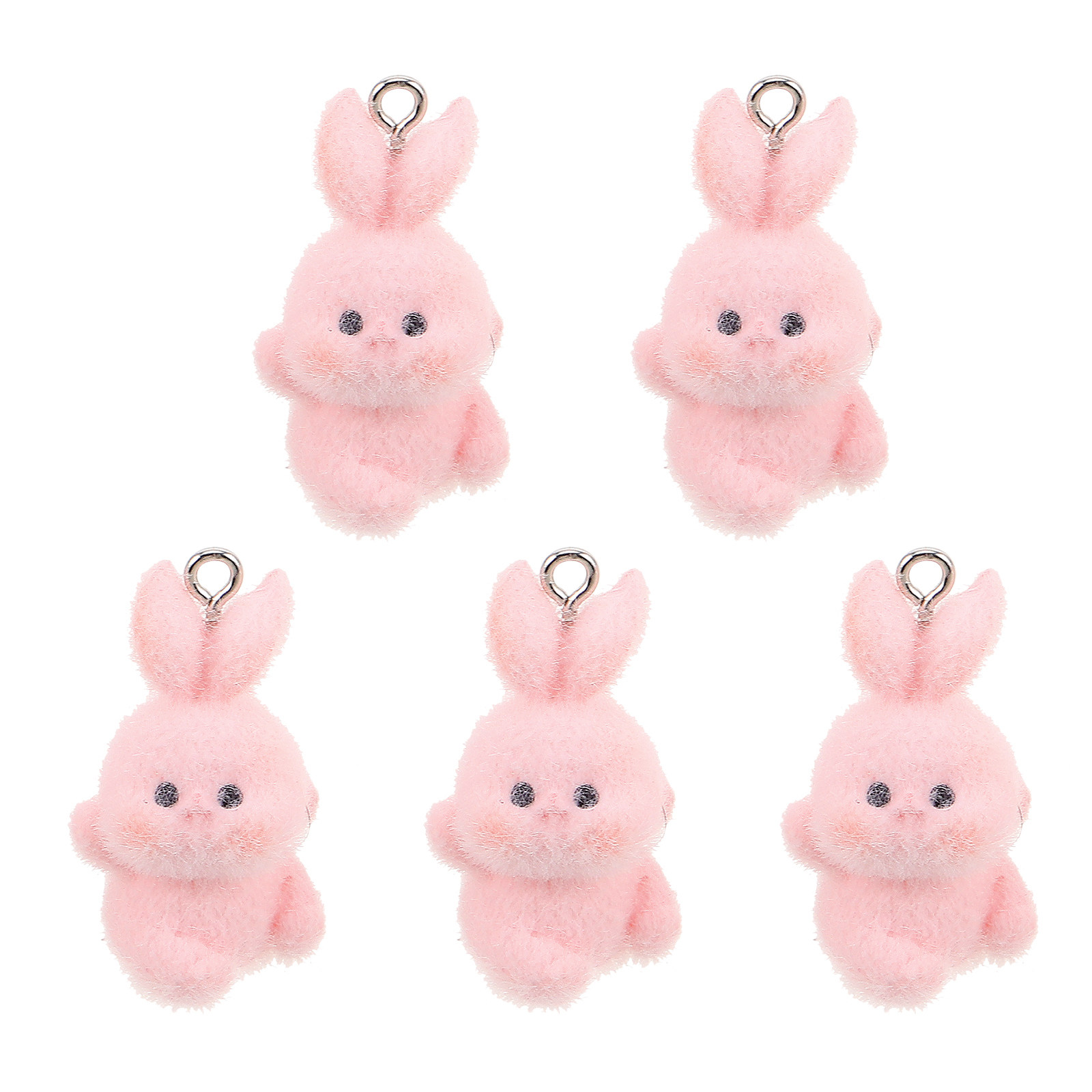 5Pcs Cartoon Rabbit Flocking B - Phone Accessories For Teen Girls recension och pris