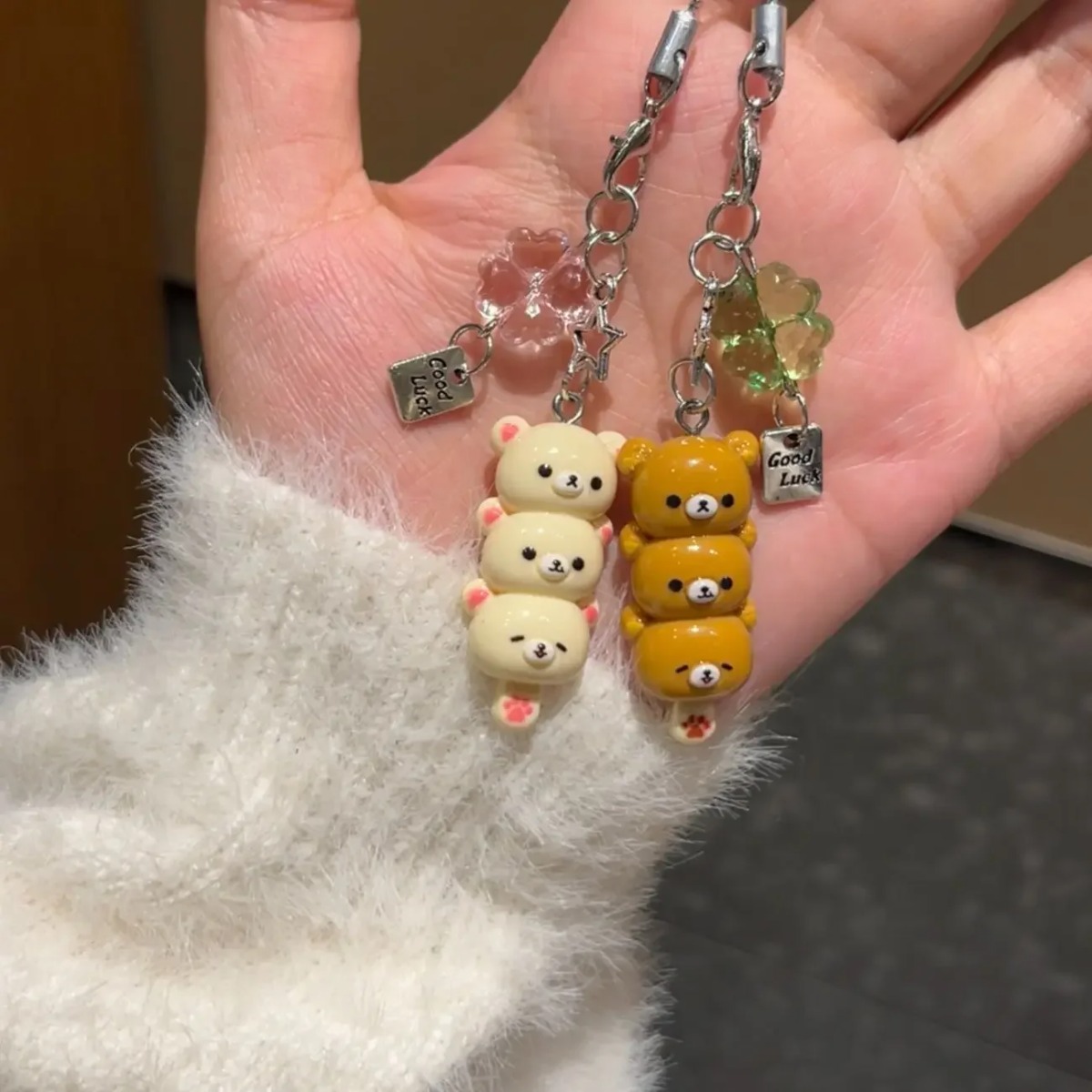 Cute 3D Bear Phone Charms Pend - Phone Accessories For Teen Girls recension och pris