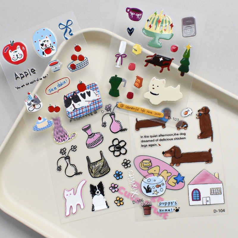 Cute Green Apple Cat Jelly Sti - Phone Accessories Aesthetic recension och pris