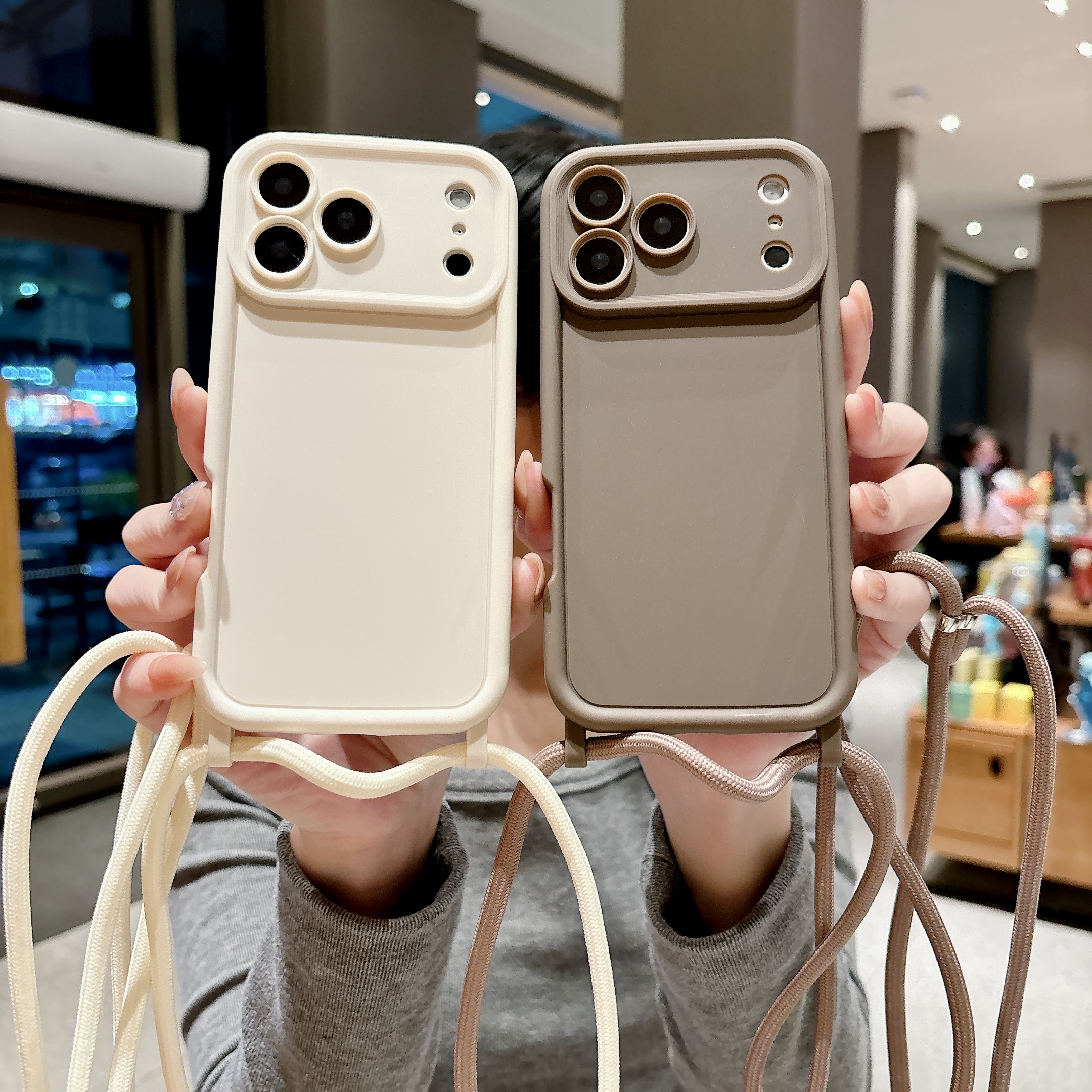 Phone Case For iPhone 17 16 15 - Lanyard Phone Strap recension och pris