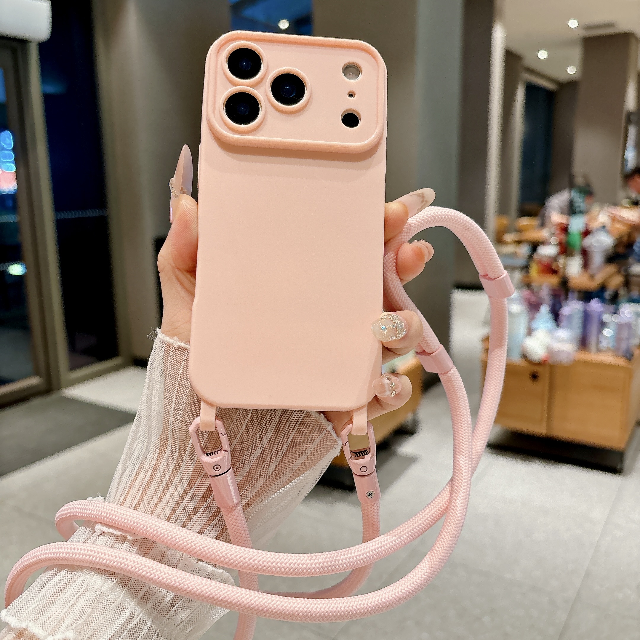 Multicolored Silicone Crossbod - Lanyard Phone Strap recension och pris